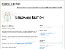 Tablet Screenshot of bergmannedition.com